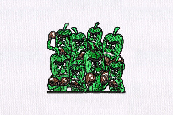 Angry Okra Plants Embroidery Review