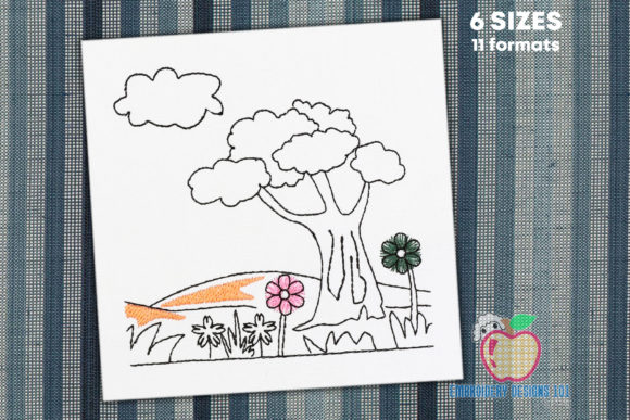 Big Green Tree Sketch Review for Holiday Creations