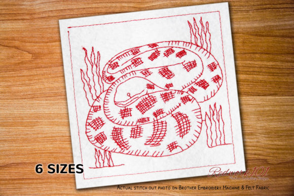 Eunectes Embroidery Design for Holiday Collections