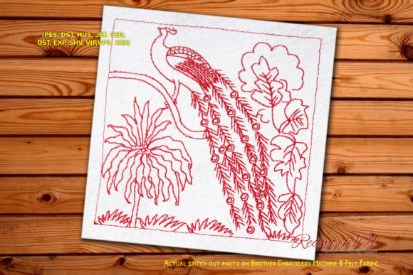 Indian Peacock Redwork: A Seasonal Embroidery Review