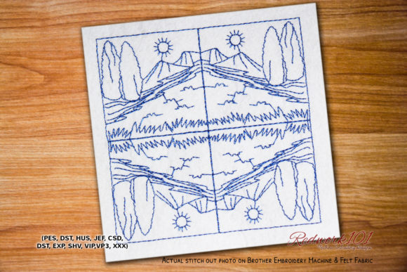 Moutain Pattern Bluework Review for Real Projects