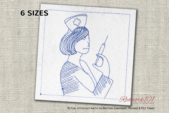 Nurse with Injection Lineart Review