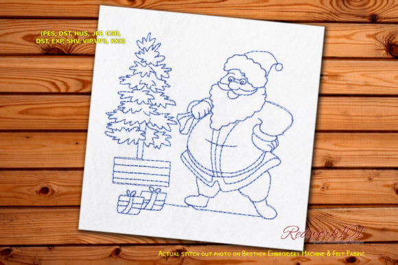 Santa Claus Redwork: A Designer's Holiday Review