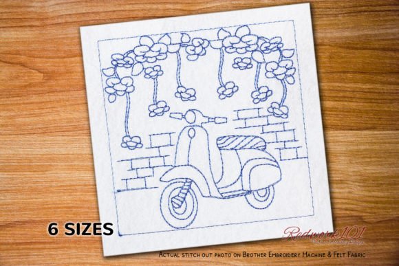 Scooter with Flowers Bluework: A Seller's Review